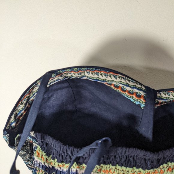 NWT American Rag Smocked Spaghetti Strap Mini Summer Beach Flowy Dress Small S - Picture 6 of 9